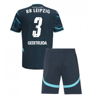RB Leipzig Lutsharel Geertruida #3 Tredje Tröja Barn 2024-25 Kortärmad (+ Korta byxor)